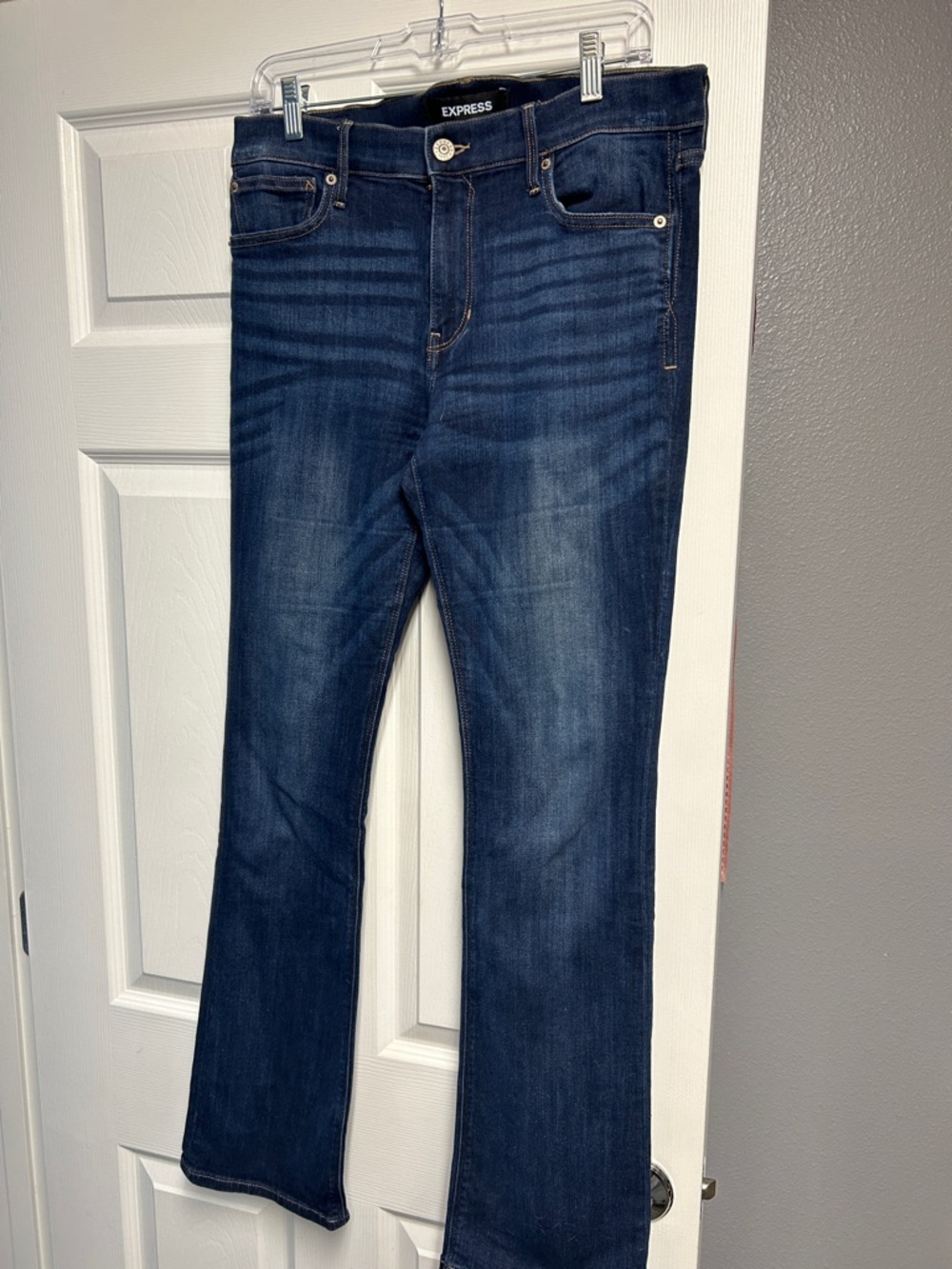 Express Women's Dark Blue Bootcut Jeans